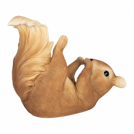 Clayre &amp; Eef | Decoratie Beeld Eekhoorn Bruin 21x11x23 cm | 6PR6363
