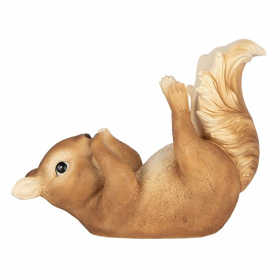 Clayre &amp; Eef | Decoratie Beeld Eekhoorn Bruin 21x11x23 cm | 6PR6363