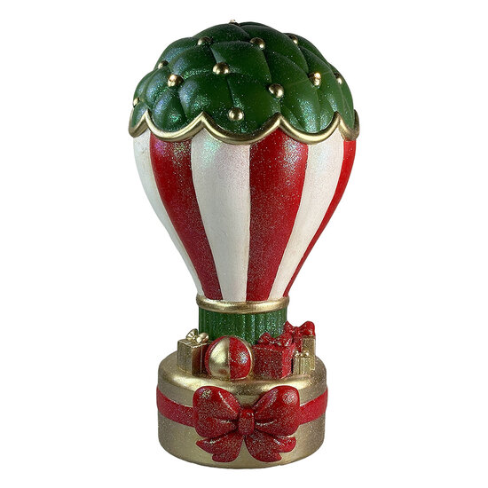 Clayre &amp; Eef | Decoratie luchtballon met LED Rood Groen &oslash; 32x61 cm | 5MG0146