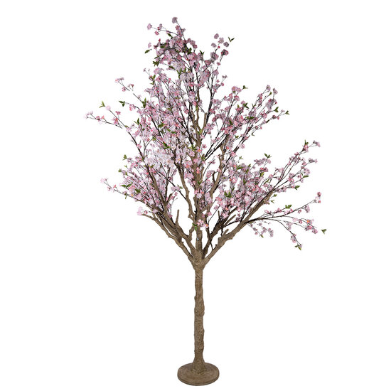Clayre &amp; Eef | Decoratie Kersenbloesem boom Roze Bruin 190x190x300 cm | 5PL0218