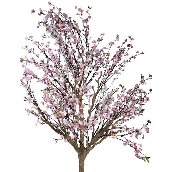 Clayre &amp; Eef | Decoratie Kersenbloesem boom Roze Bruin 190x190x300 cm | 5PL0218