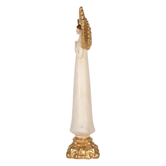 Clayre &amp; Eef | Decoratie Engel Beige Goudkleurig 27x18x78 cm | 5PR0222