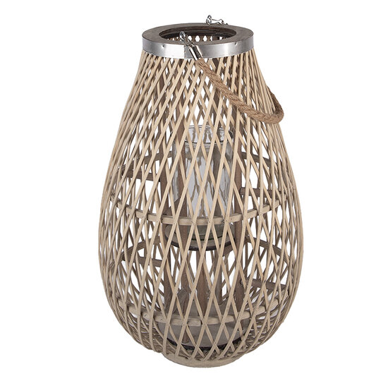 Clayre &amp; Eef | Windlicht Beige &oslash; 33x55 cm | 5RO0105L