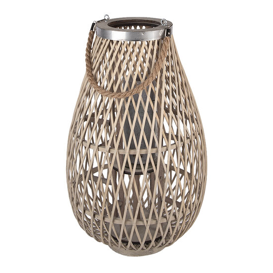 Clayre &amp; Eef | Windlicht Beige &oslash; 33x55 cm | 5RO0105L