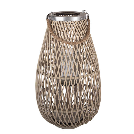 Clayre &amp; Eef | Windlicht Beige &oslash; 31x50 cm | 5RO0105M