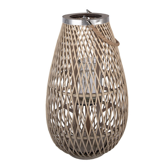 Clayre &amp; Eef | Windlicht Beige &oslash; 31x50 cm | 5RO0105M