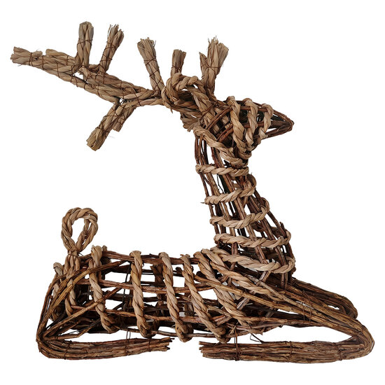 Clayre &amp; Eef | Decoratie Hert Bruin 50x15x43 cm | 5RO0404