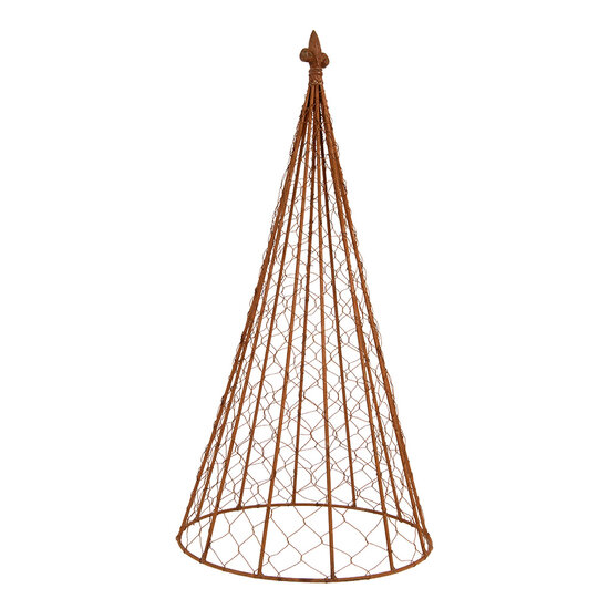 Clayre &amp; Eef | Decoratie Kegel (set van 3) Bruin &oslash; 30x62 / &oslash; 25x51 / &oslash; 20x41 cm | 5Y1466