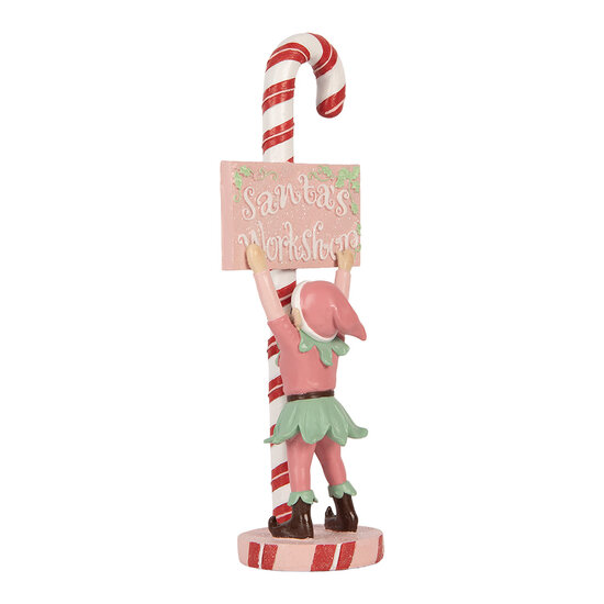 Clayre &amp; Eef | Decoratie elf Roze Beige 11x8x30 cm | 6PR6356