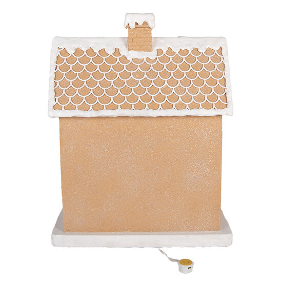 Clayre &amp; Eef | Decoratie Huis Bruin Groen 38x20x48 cm | 6PR6370