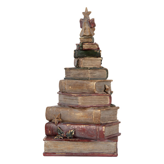Clayre &amp; Eef | Decoratie Boeken Rood Goudkleurig 17x15x33 cm | 6PR6452