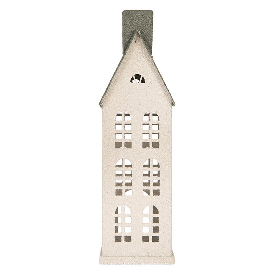 Clayre &amp; Eef | Decoratie Huis Wit Groen 17x8x38 cm | 6Y6072