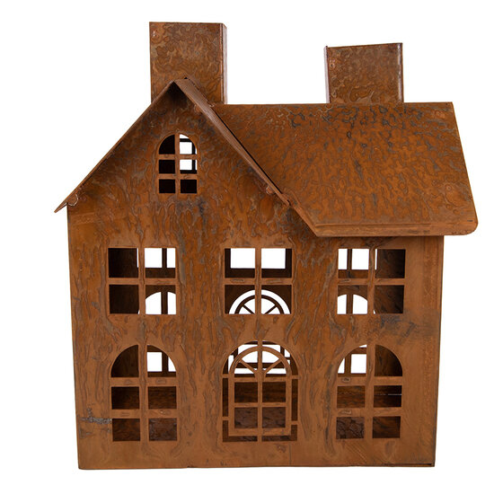 Clayre &amp; Eef | Decoratie Huis Bruin 11x19x21 cm | 6Y6105