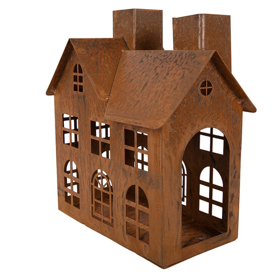 Clayre &amp; Eef | Decoratie Huis Bruin 11x19x21 cm | 6Y6105