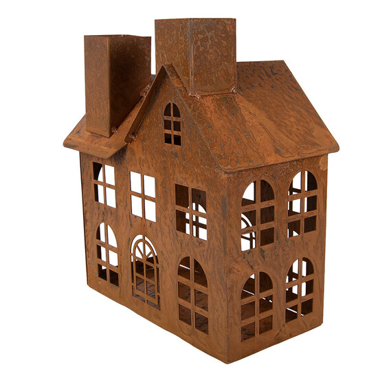 Clayre &amp; Eef | Decoratie Huis Bruin 11x19x21 cm | 6Y6105