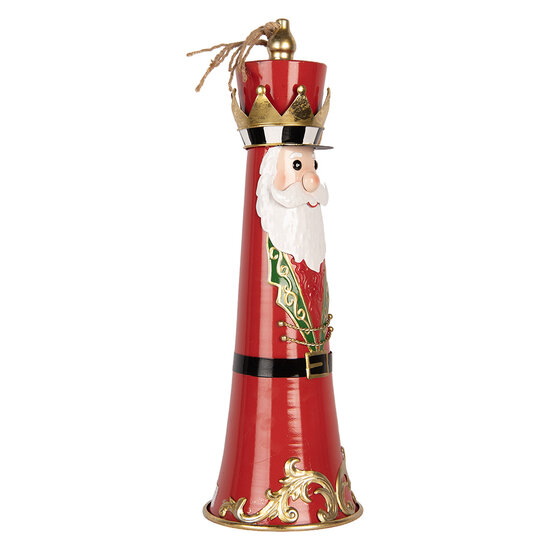 Clayre &amp; Eef | Bel Decoratief Rood Wit &oslash; 16x47 cm | 6Y6220