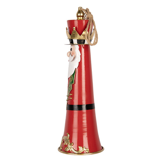 Clayre &amp; Eef | Bel Decoratief Rood Wit &oslash; 16x47 cm | 6Y6220