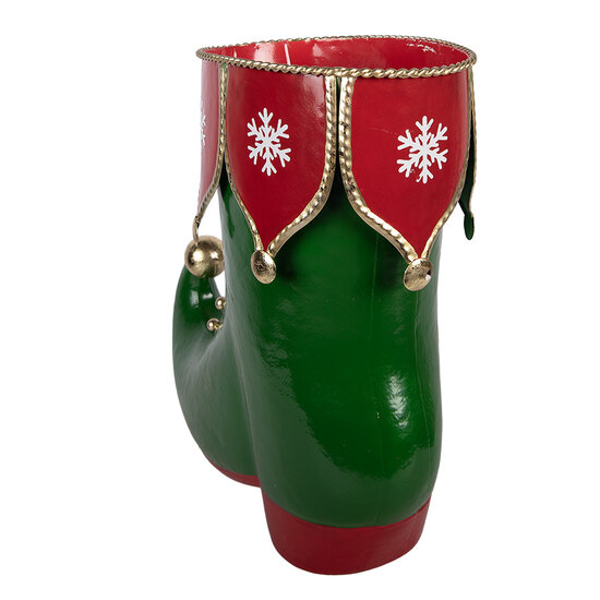 Clayre &amp; Eef | Decoratie Laars Groen Rood 39x16x31 cm | 6Y6223