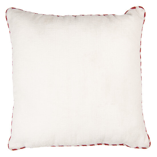 Clayre &amp; Eef | Kussen gevuld Beige Groen 40x40x4 cm | KG023.182