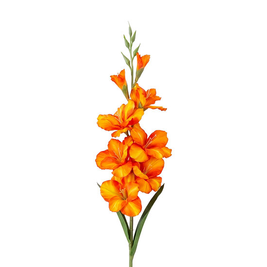 Clayre &amp; Eef | Decoratie tak met bloemen Orange 95 cm | 5PL0303O