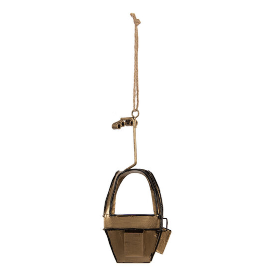 Clayre &amp; Eef | Decoratie Skigondel Geel 7x7x17 cm | 6Y6049