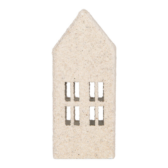 Clayre &amp; Eef | Decoratie Huis Wit Groen 5x4x11 cm | 6Y6074