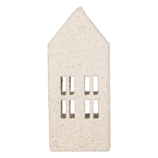 Clayre &amp; Eef | Decoratie Huis Wit Groen 5x4x11 cm | 6Y6074