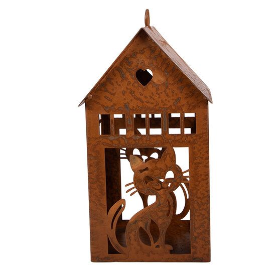 Clayre &amp; Eef | Decoratie Huis Bruin 10x11x20 cm | 6Y6082