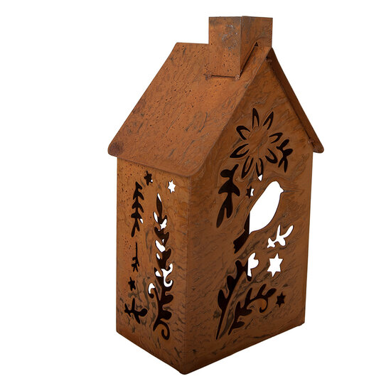Clayre &amp; Eef | Decoratie Huis Bruin 11x15x26 cm | 6Y6087