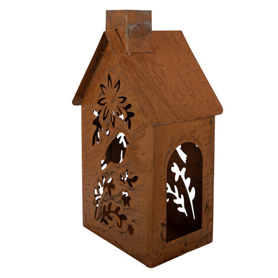 Clayre &amp; Eef | Decoratie Huis Bruin 11x15x26 cm | 6Y6087