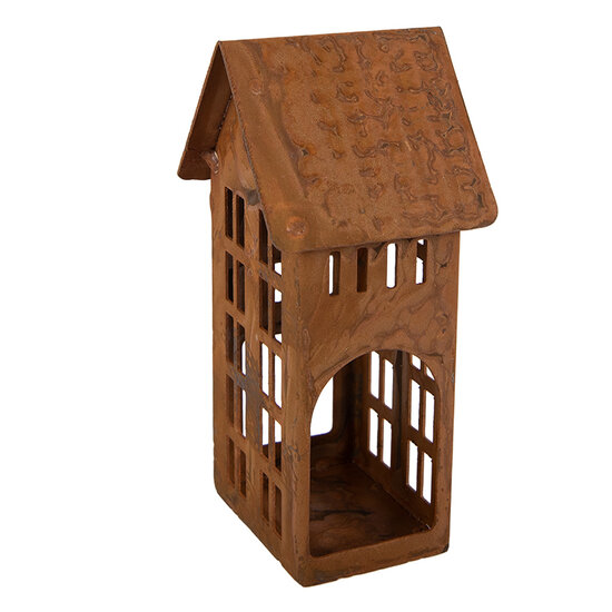 Clayre &amp; Eef | Decoratie Huis Bruin 5x6x12 cm | 6Y6089