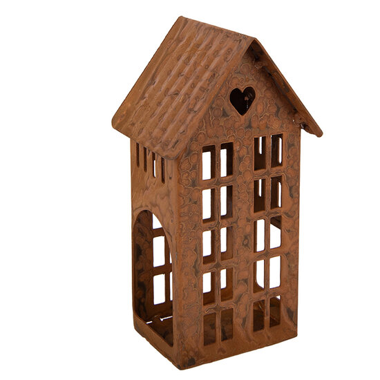Clayre &amp; Eef | Decoratie Huis Bruin 5x6x12 cm | 6Y6089