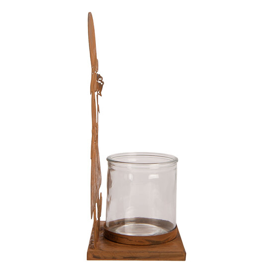 Clayre &amp; Eef | Theelichthouder Bruin 18x13x31 cm | 6Y6097