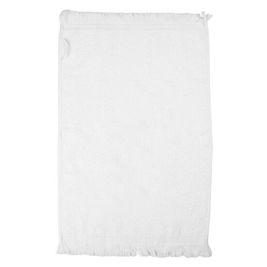 Clayre &amp; Eef | Gastendoekje Wit Roze 40x66 cm | CTHHS