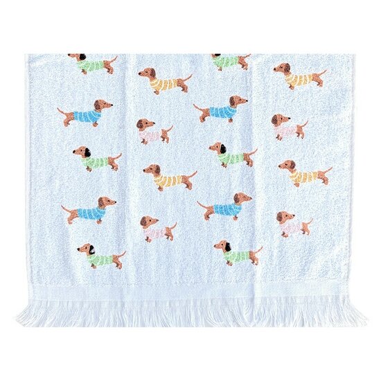 Clayre &amp; Eef | Gastendoekje Wit Roze 40x66 cm | CTPAP