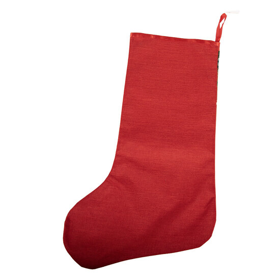 Clayre &amp; Eef | Kerstsok Decoratie Kerstsok Rood 29x1x48 cm | 66463