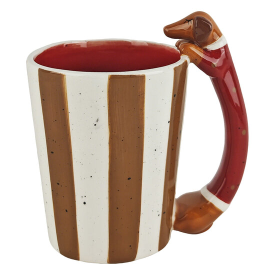 Clayre &amp; Eef | Mok Rood Bruin 14x9x13 cm | 6CEMU0246
