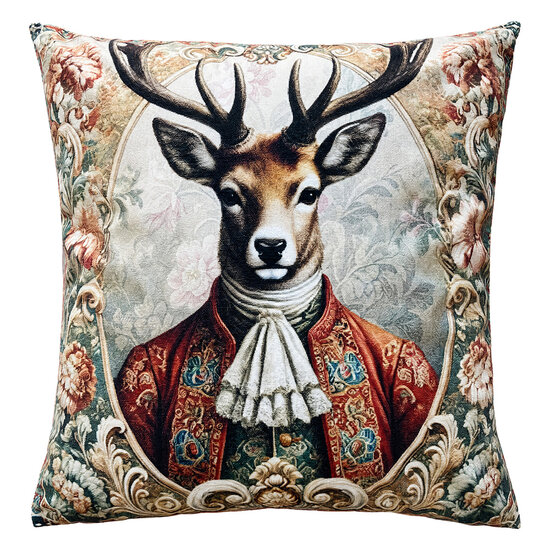 Clayre &amp; Eef | Kussen gevuld Beige Bruin 45x45x4 cm | CPA21V