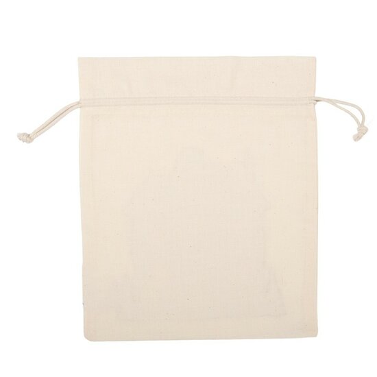 Clayre &amp; Eef | Cadeauzakje Creme  Synthetisch 21x1x25 cm| 66482