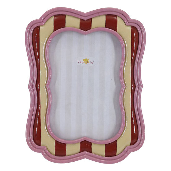 Clayre &amp; Eef | Fotolijst Roze 15x2x20 cm / 10x15 cm | 2F1431