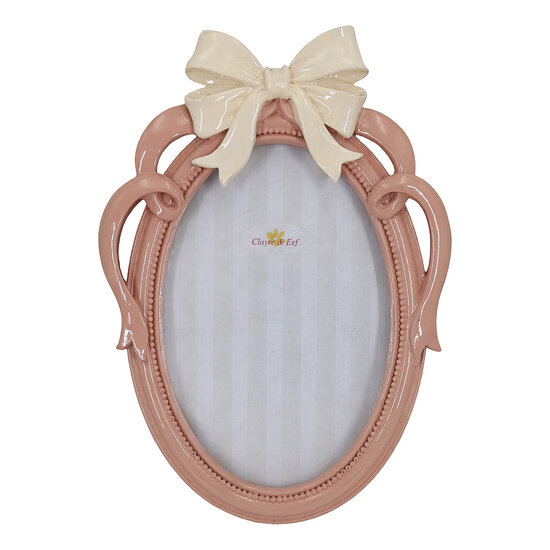 Clayre &amp; Eef | Fotolijst Roze 14x2x20 cm / 10x15 cm | 2F1435