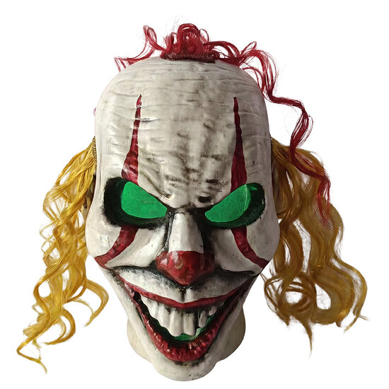 Clayre &amp; Eef | Decoratie Clowns Spookhoofd Wit 15x14x20 cm | 66912