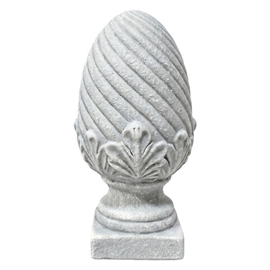 Clayre &amp; Eef | Decoratie Ornament Grijs &oslash; 15x28 cm | 6TE0591