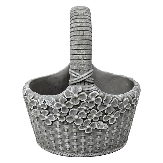 Clayre &amp; Eef | Bloempot Grijs 19x15x23 cm | 6TE0594