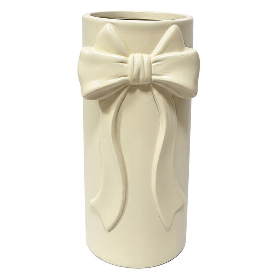 Clayre &amp; Eef | Decoratie Vaas Geel 12x11x25 cm | 6TE0600
