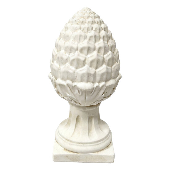 Clayre &amp; Eef | Decoratie Ornament Wit &oslash; 14x33 cm | 6TE0602