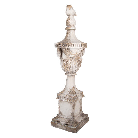 Clayre &amp; Eef | Decoratie Ornament Wit Beige 19x16x61 cm | 5MG0130