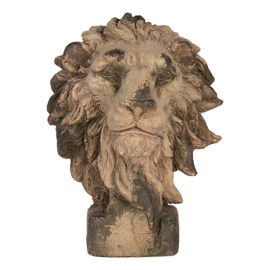 Clayre &amp; Eef | Decoratie Leeuw Beige Bruin 38x28x50 cm | 5MG0138