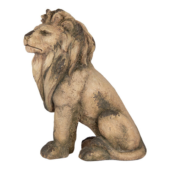 Clayre &amp; Eef | Decoratie Leeuw Beige Bruin 43x24x55 cm | 5MG0139