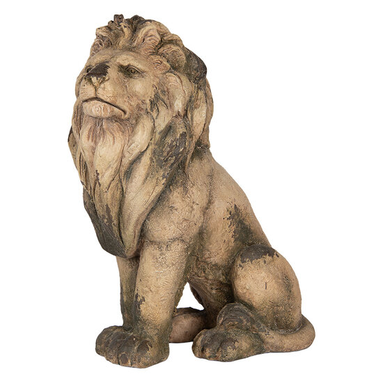 Clayre &amp; Eef | Decoratie Leeuw Beige Bruin 43x24x55 cm | 5MG0139
